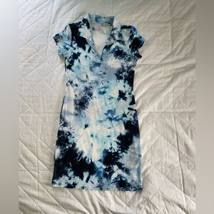 Juniors zip up polo dress, size small (3-5)